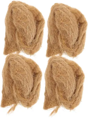 4Pcs Camping Natural Survival Supplies Tool fire Tool Survival Supplies fire Starter Rope Lighter Make fire Catch fire Jute Silk Jute fire Starter Accessories