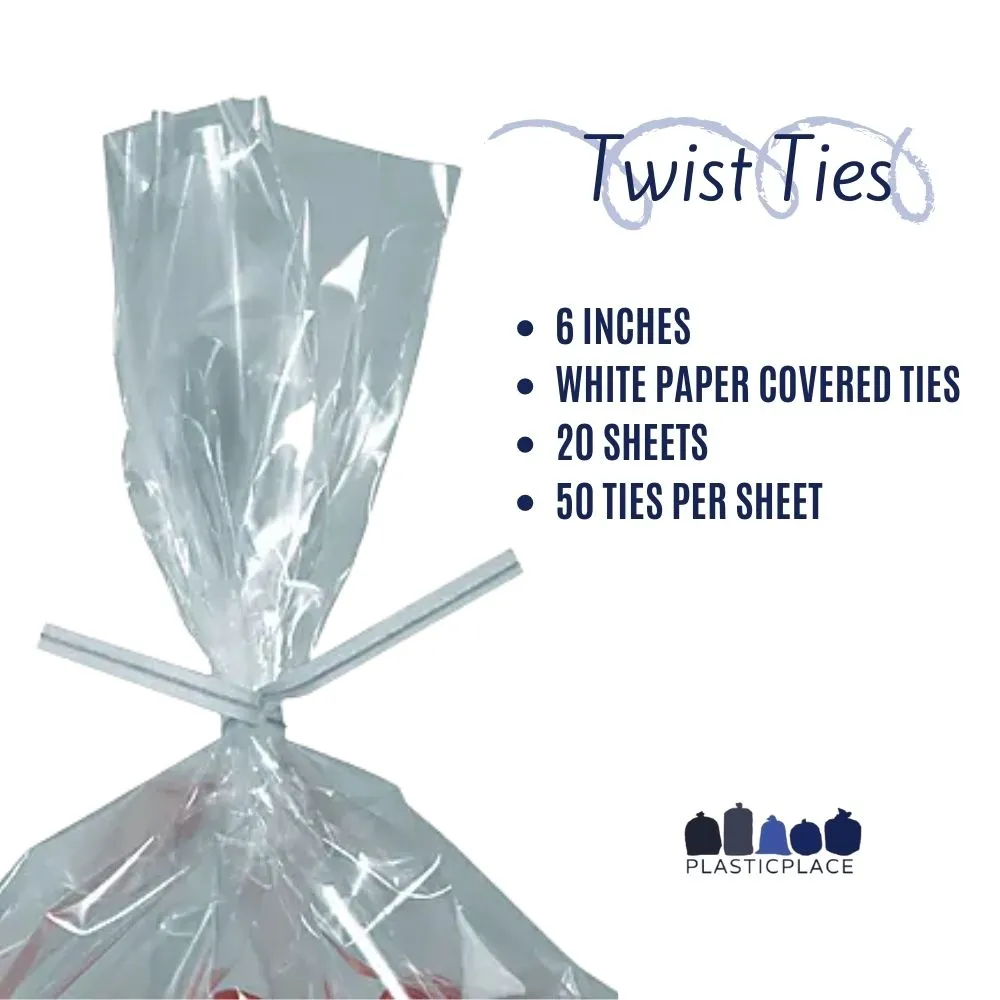 500 Twist Ties for Trash Bags