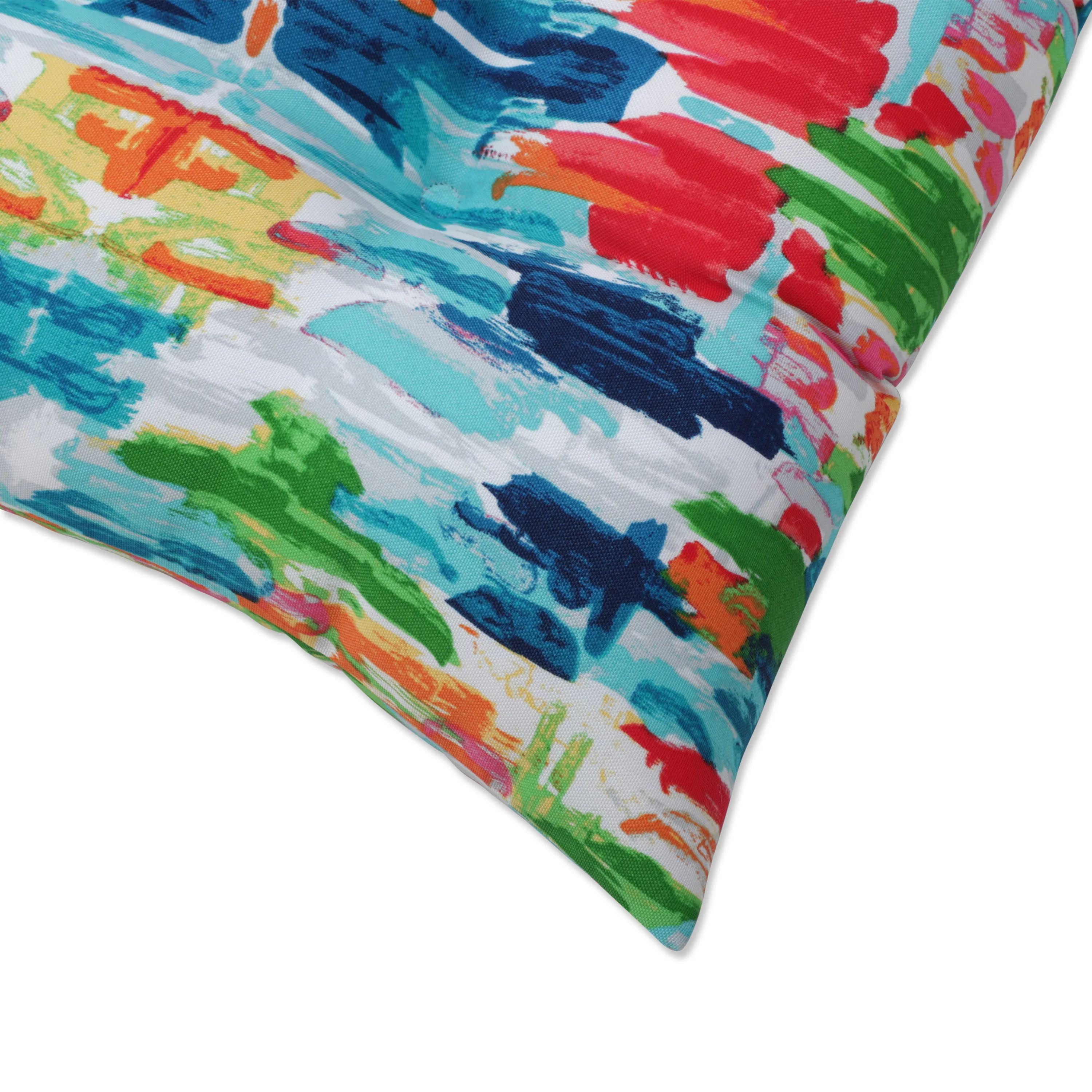Abstract Reflections Multi Square Tufted Seat Cushions