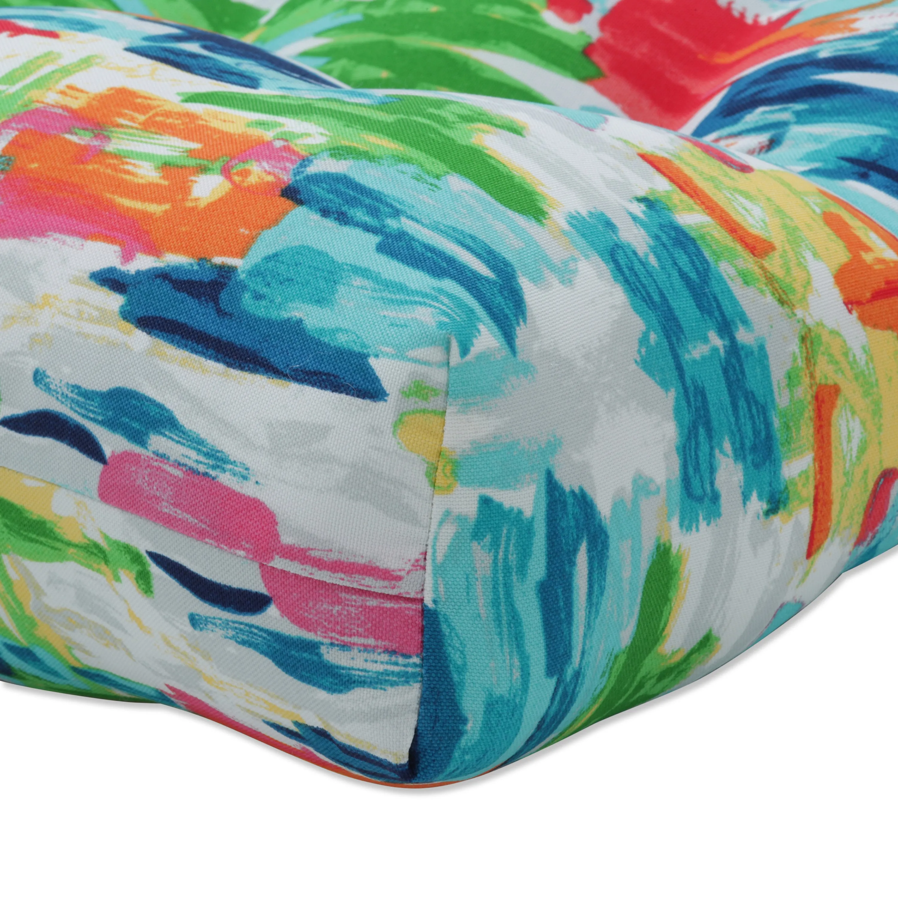 Abstract Reflections Multi Tufted Bench/Swing Cushion 48 inch
