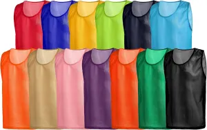 American Challenge Soccer Pinnies  Mesh Jersey Vest for Scrimmage Practice, Soccer Pennies and Training Bibs