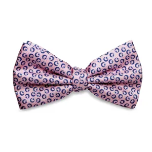 Andrew's Ties Pink with Blue (Ready Bow)