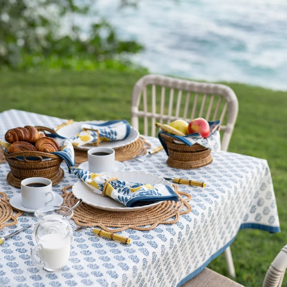 Anika Blue Tablecloth