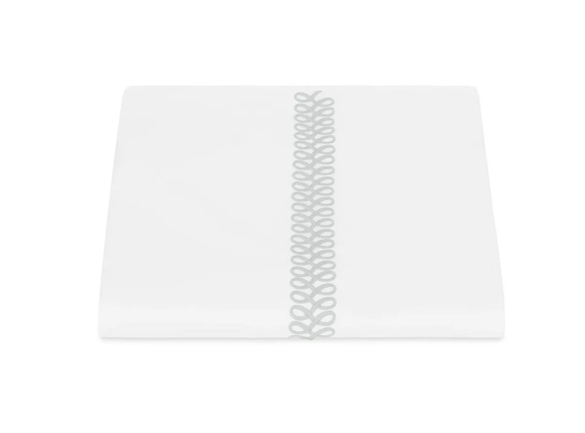 Astor Braid Silver Bedding Matouk Schumacher