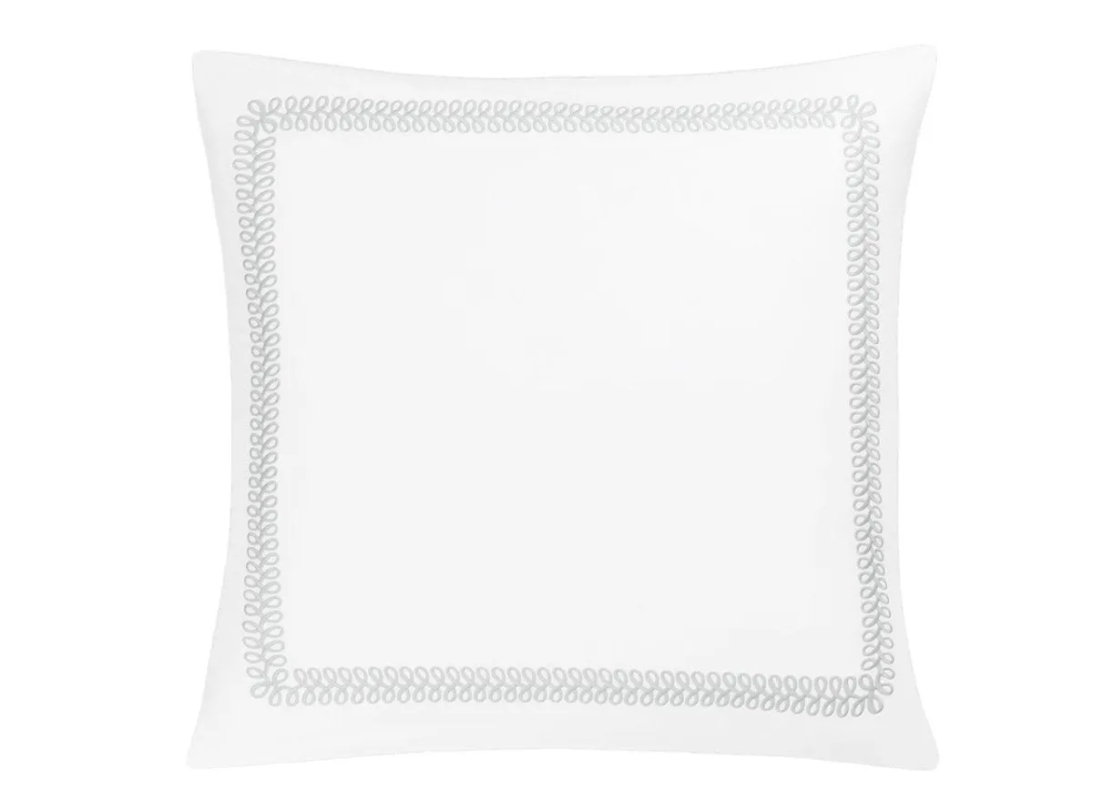 Astor Braid Silver Bedding Matouk Schumacher