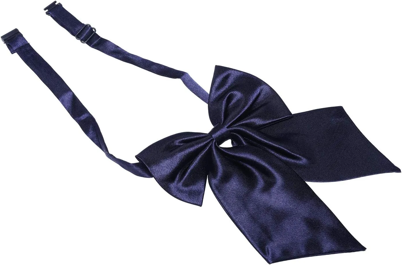 AWAYTR Ladies Adjustable Pre tied Bowtie - Solid Color Bow Ties for Women