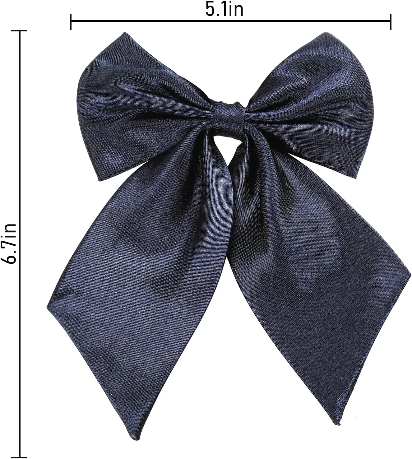 AWAYTR Ladies Adjustable Pre tied Bowtie - Solid Color Bow Ties for Women