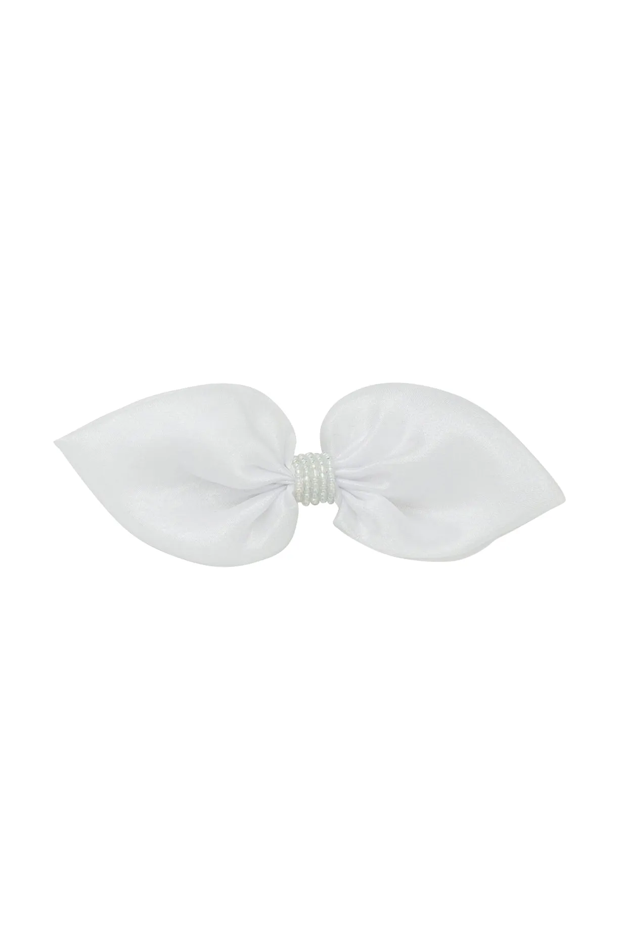 Ballroom Tapered Clip/Bowtie - White Organza