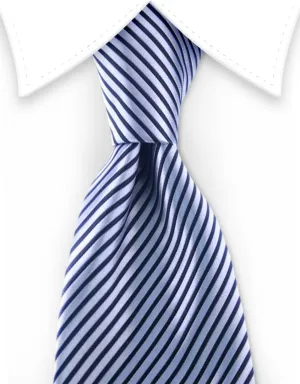 Black and Silver Striped Tie II
