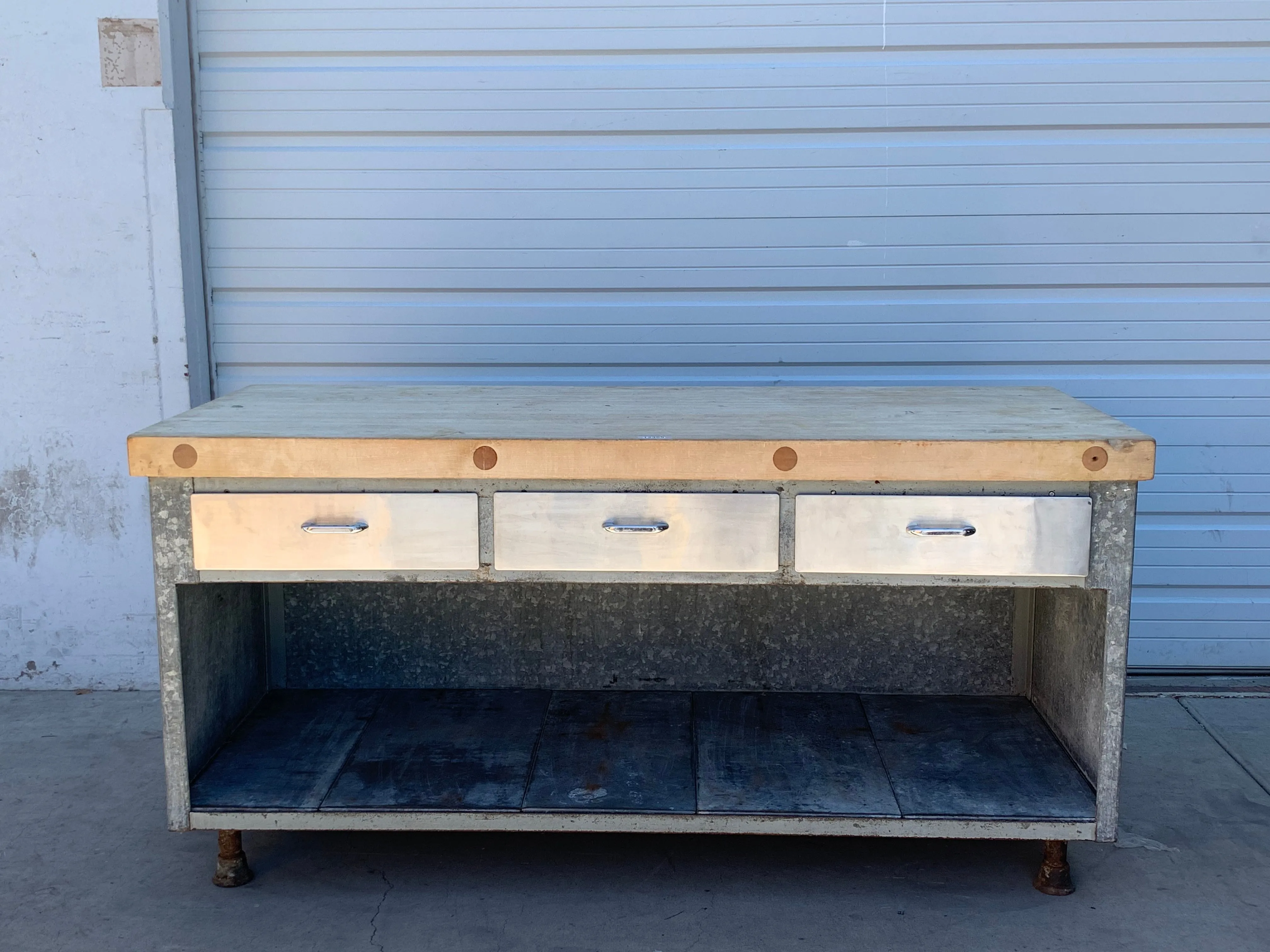 Butcher's Table with 6 Drawers