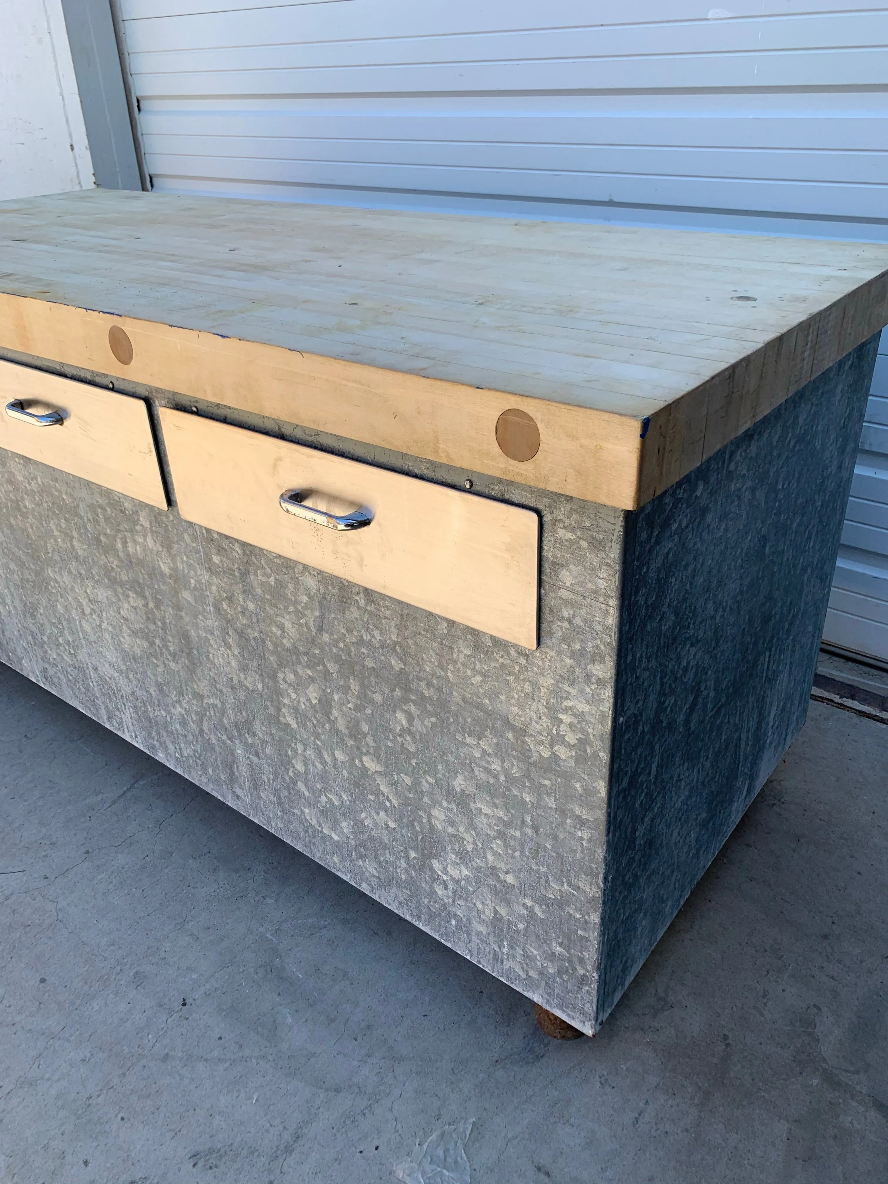 Butcher's Table with 6 Drawers