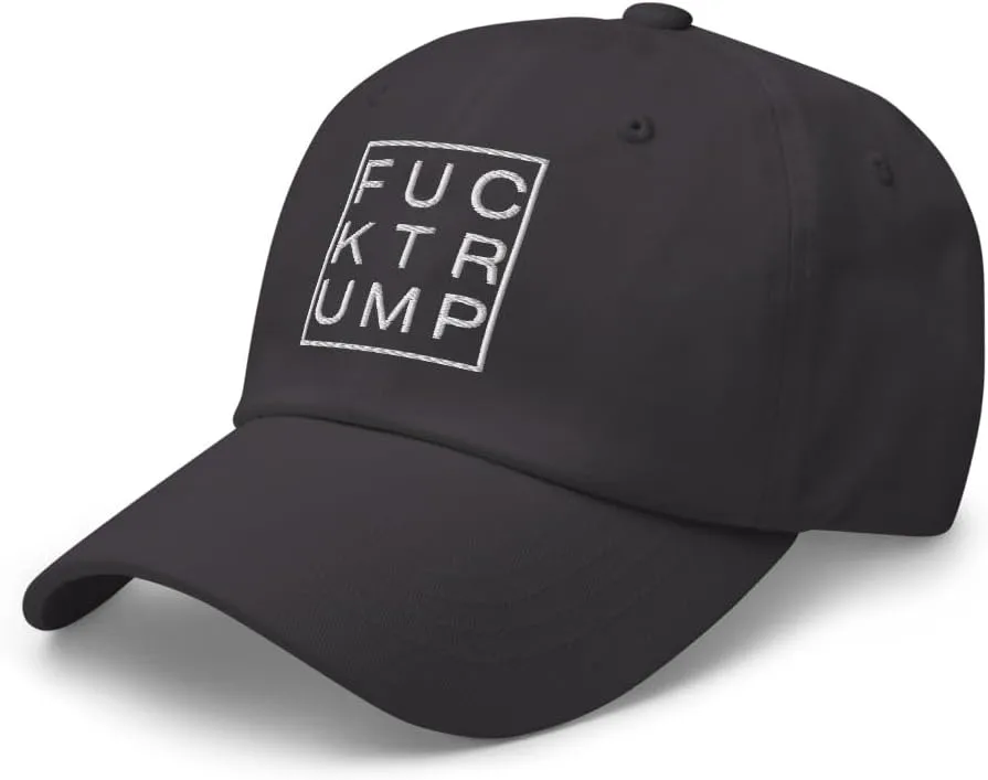 Classic Embroidered Anti Trump Fuck Trump Hate Lies Racism Fascism Sexism Resist hat