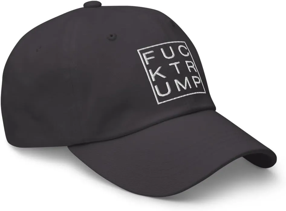 Classic Embroidered Anti Trump Fuck Trump Hate Lies Racism Fascism Sexism Resist hat