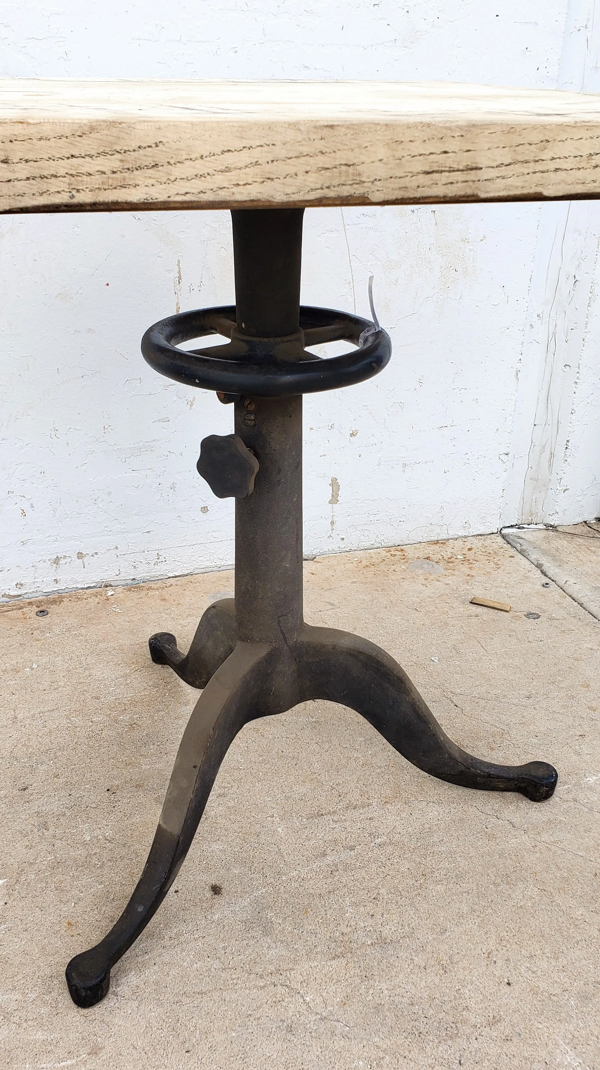 Drafting Table Base Oak Top Table