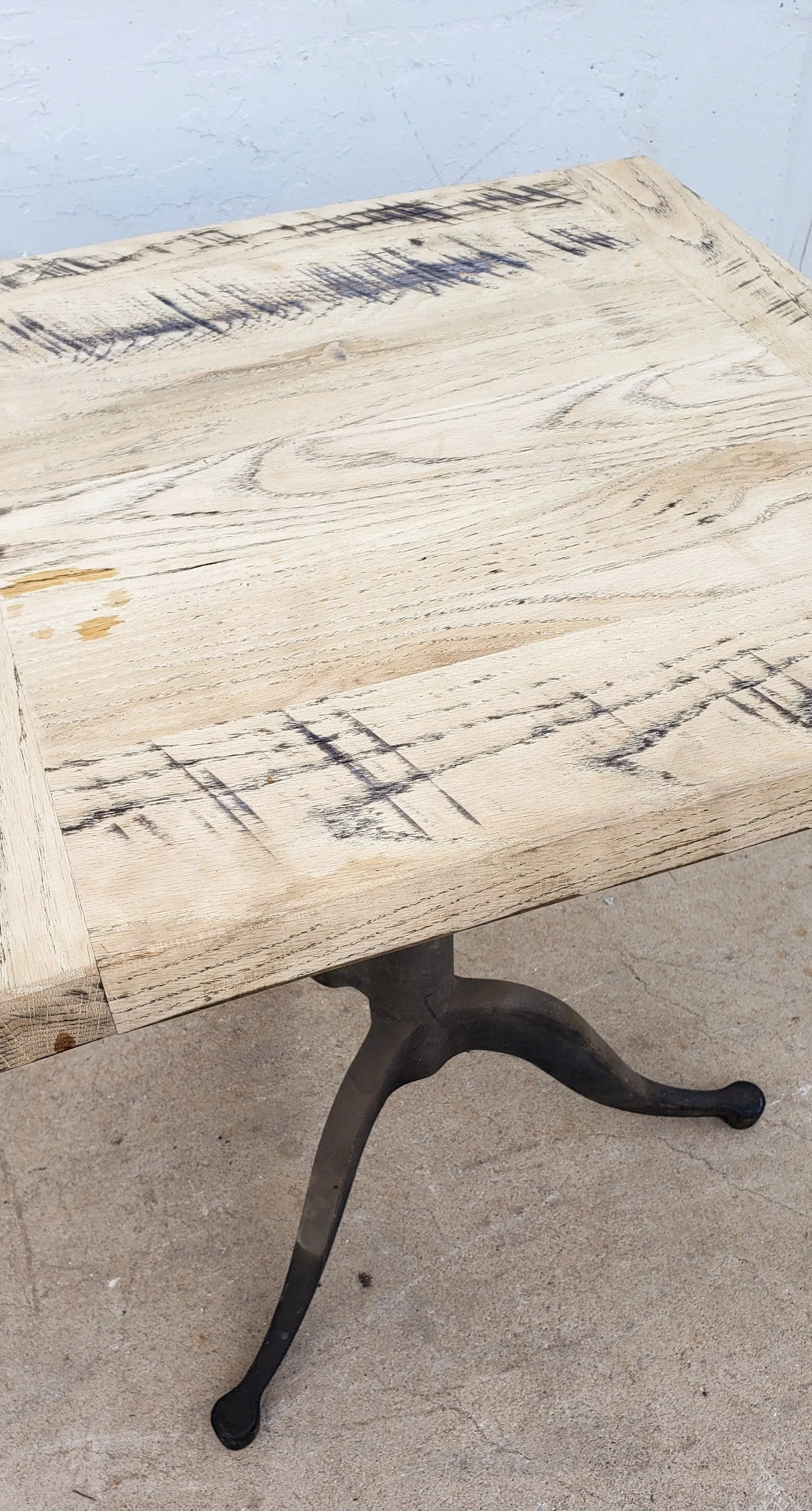 Drafting Table Base Oak Top Table