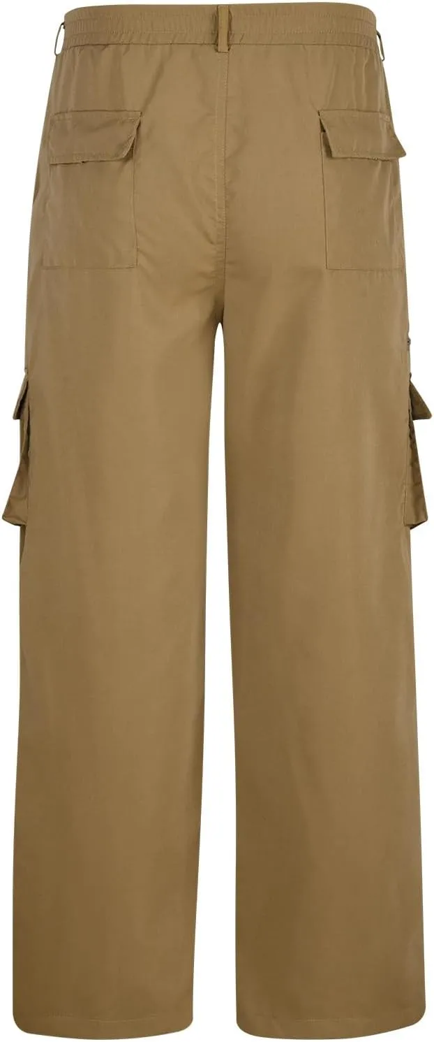Finelylove Mens Cargo Pants Loose Fit Casual Cargo Sweatpants Outdoor Straight Flex Athletic Pants Work Hiking Joggers