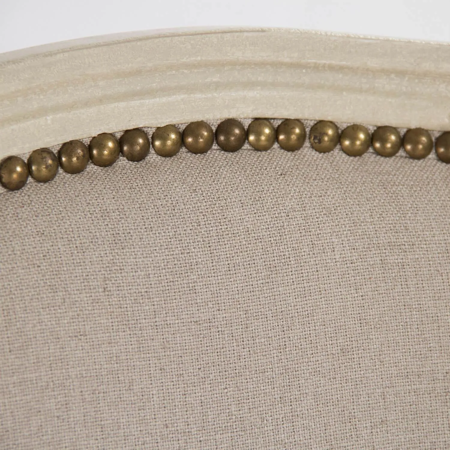 French Shabby Side Nail Studded Chairs