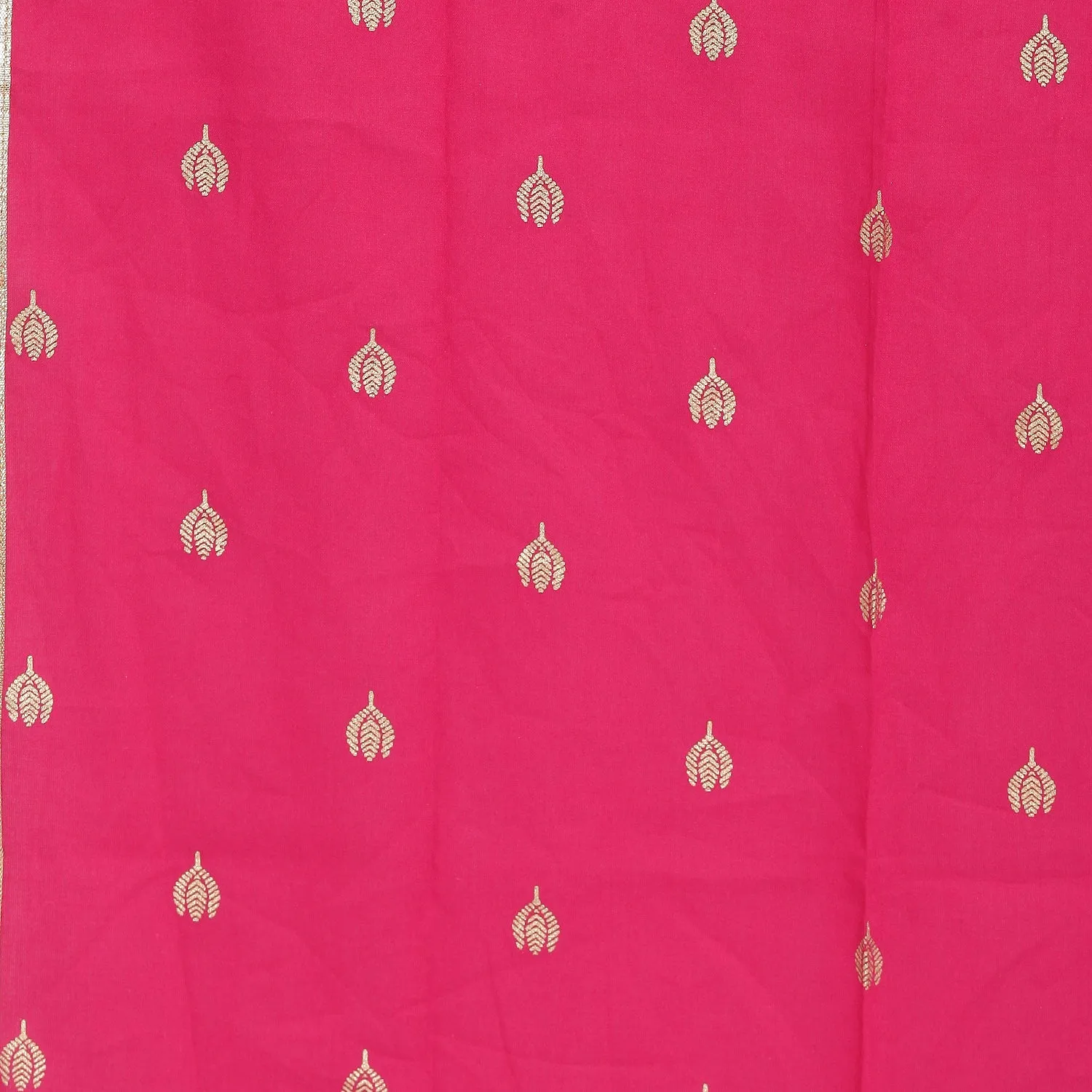 Girl's Yellow Solid Kurta With Sharara & Pink Dupatta - Bitiya By Bhama