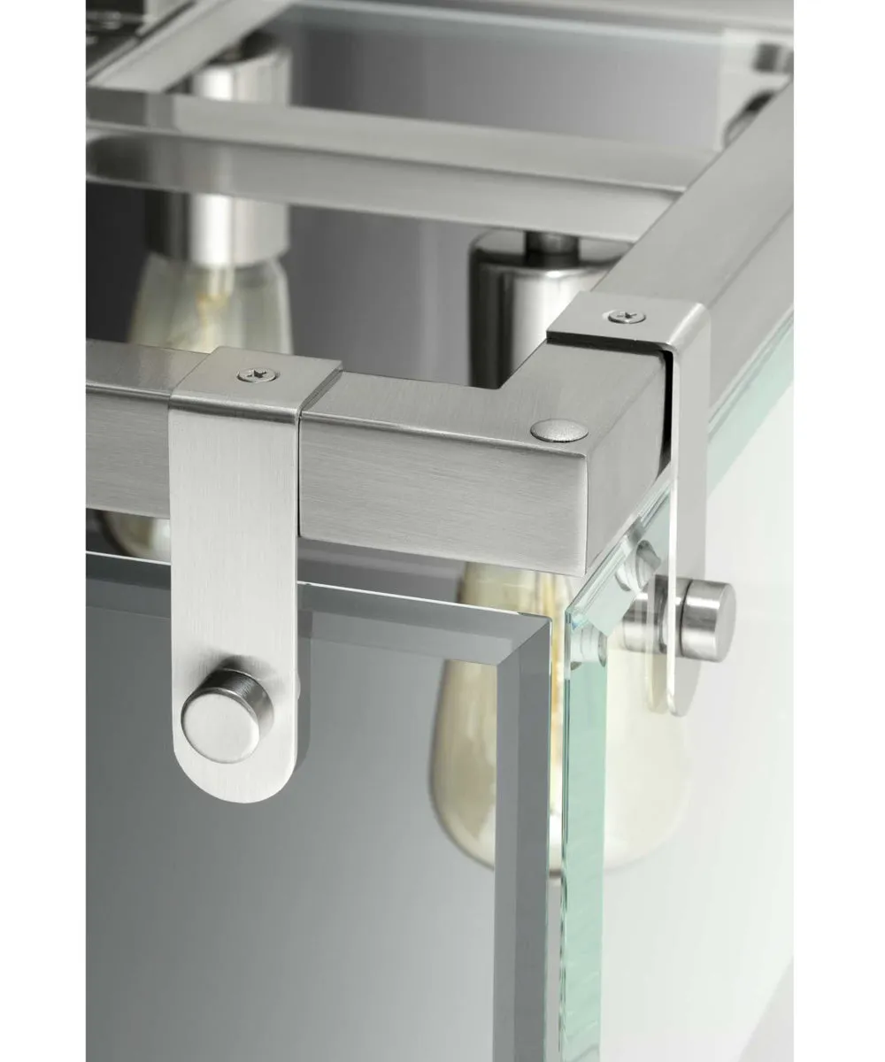 Glayse 16-3/4" Semi-Flush/Convertible Brushed Nickel