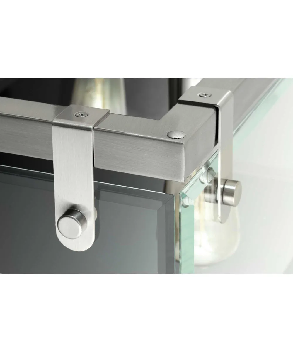 Glayse 16-3/4" Semi-Flush/Convertible Brushed Nickel