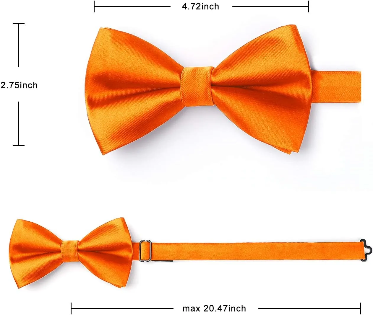 HISDERN Bow Ties for Men Pretied Bowties Classic Formal Business Bow Tie Adjustable Tuxedo Bowtie for Wedding Party