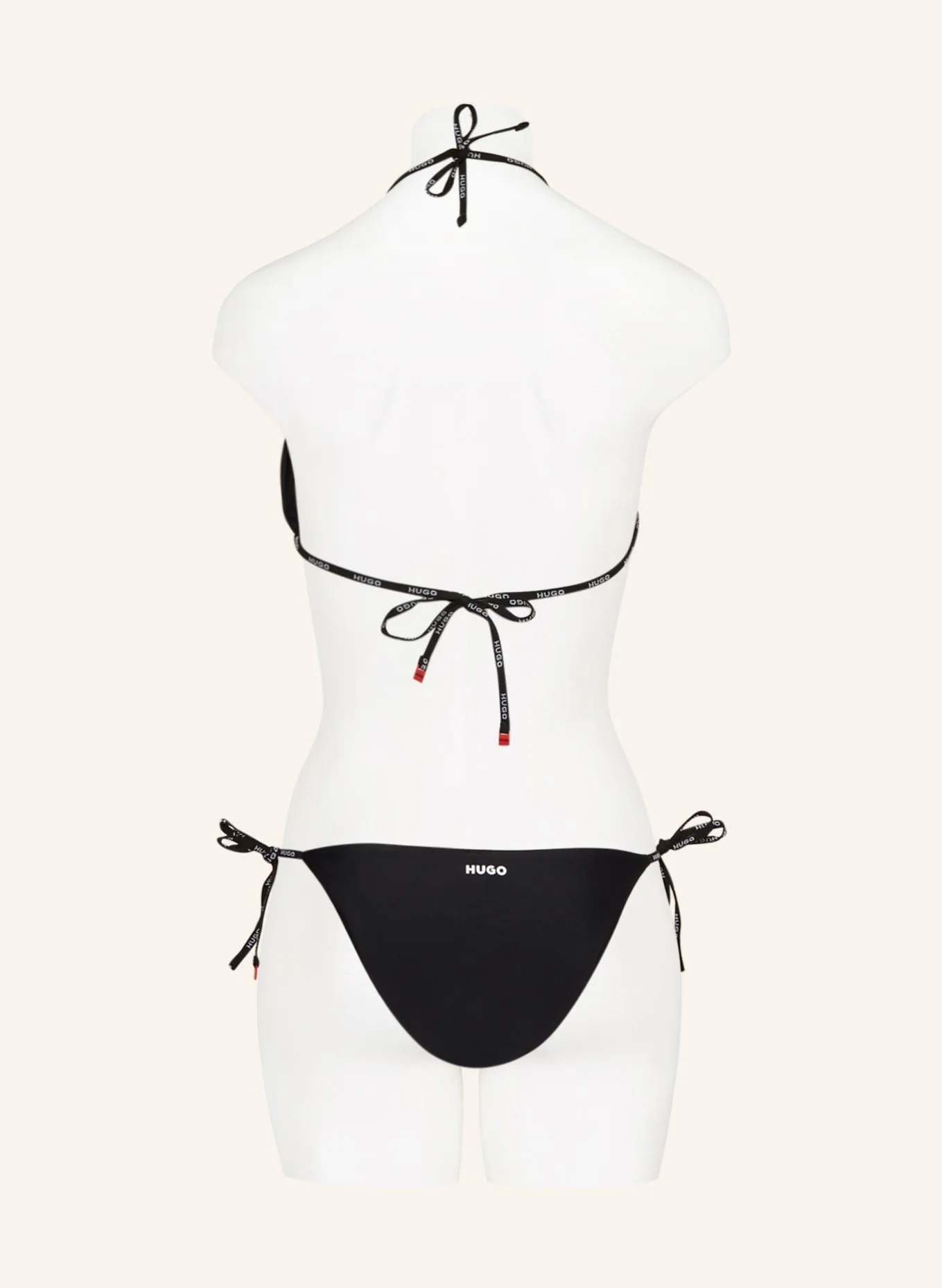 HUGO Triangel PURE bikini top, black