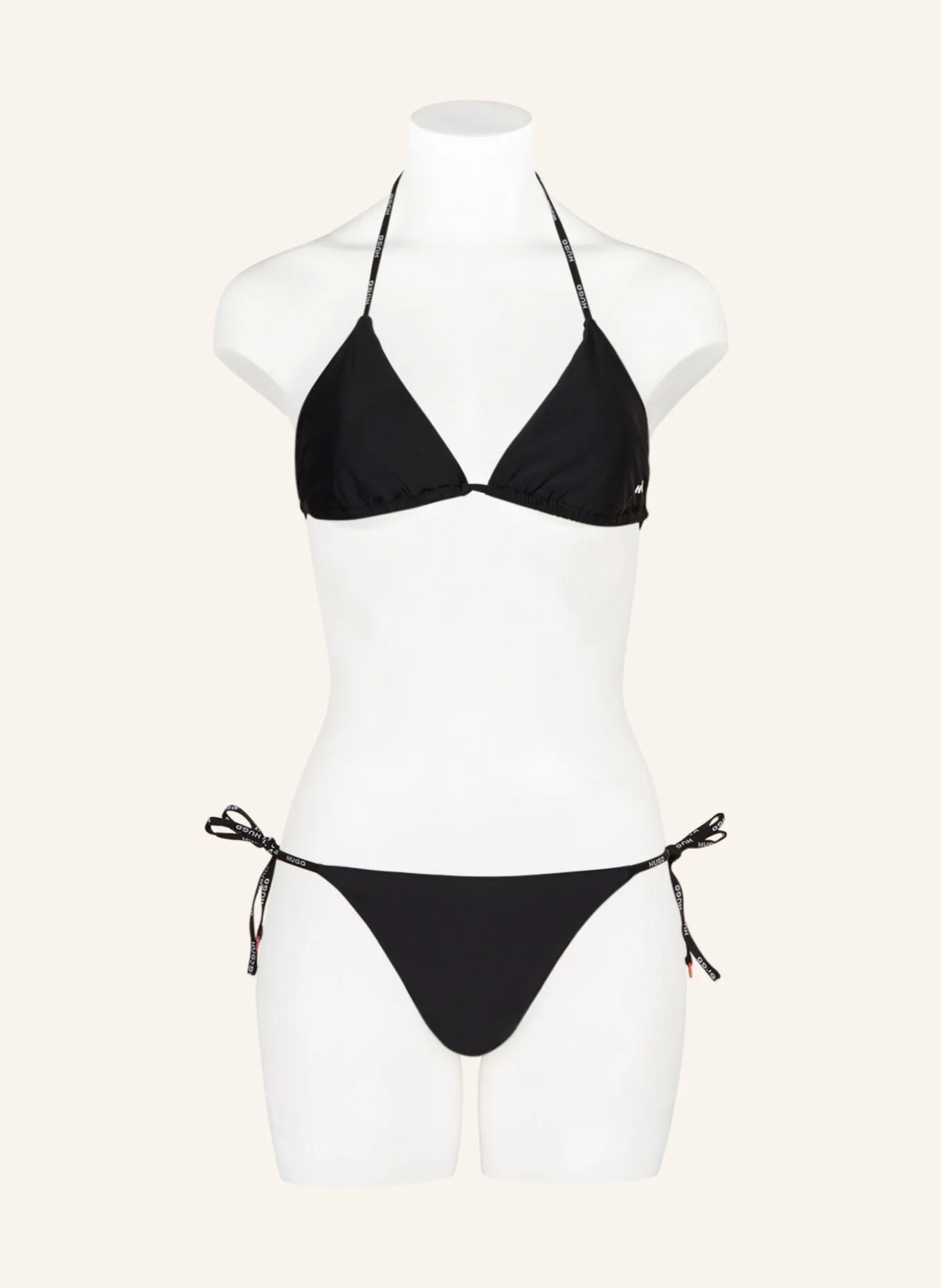 HUGO Triangel PURE bikini top, black