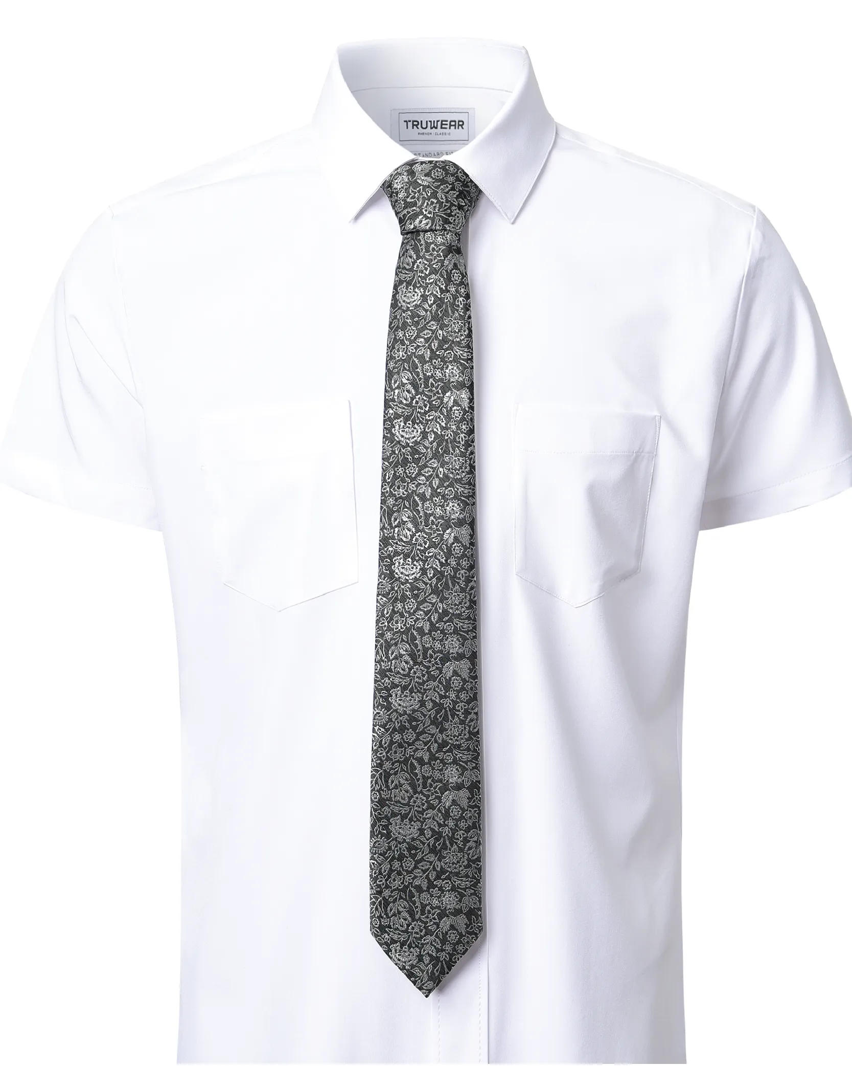 Immortal Floral Tie Black