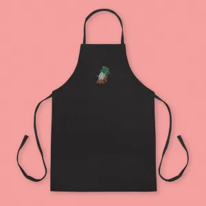 Jadeite Cabbage (Bok Choy) Embroidered Apron