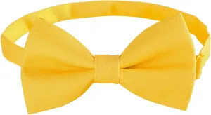 Kajeer Classic Pre-Tied Mens Bow Ties Formal Adjustable Solid Tuxedo Bowtie for for Adults & Children