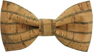 Large Butterfly Cork Bow Tie with Adjustable Neckband