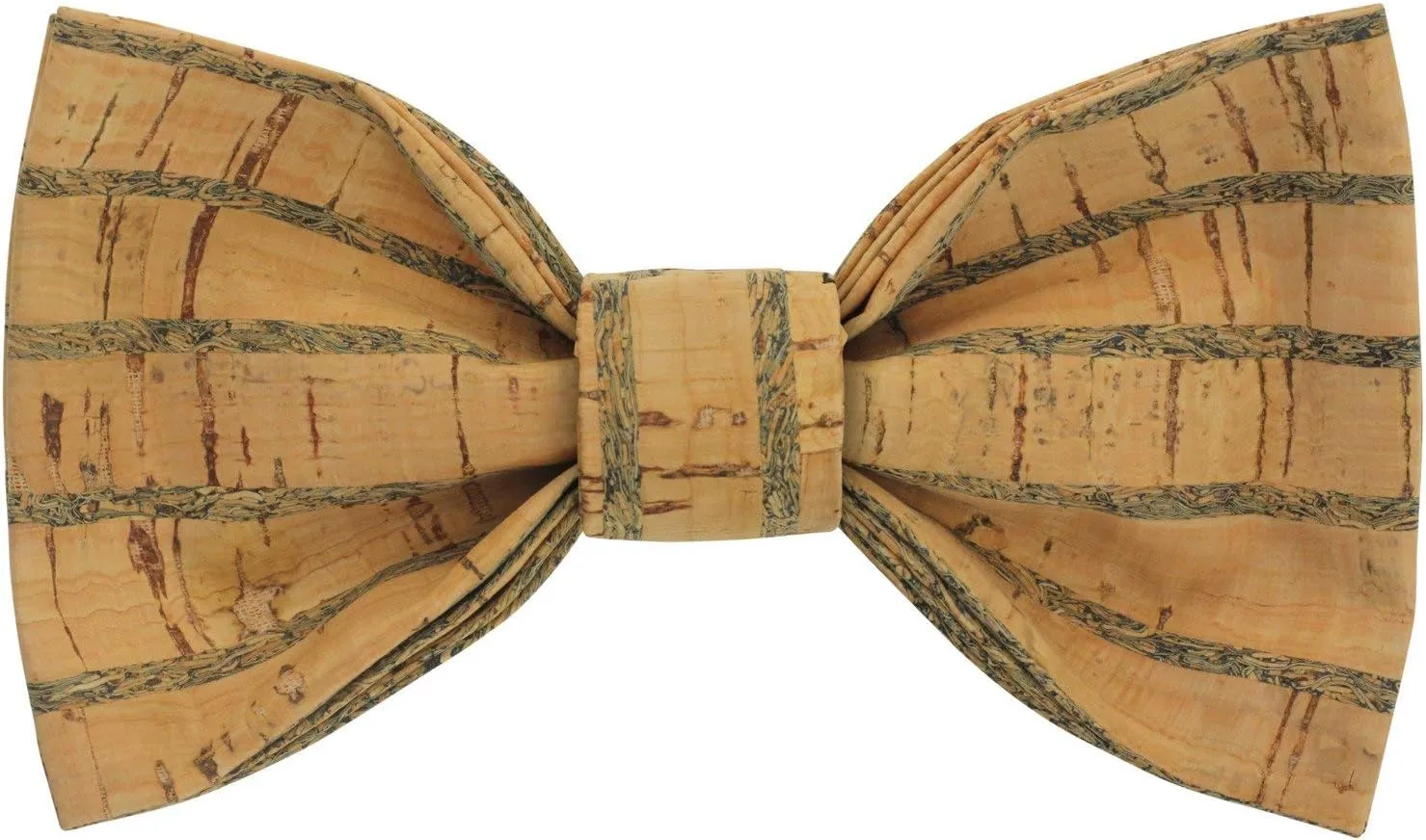 Large Butterfly Cork Bow Tie with Adjustable Neckband