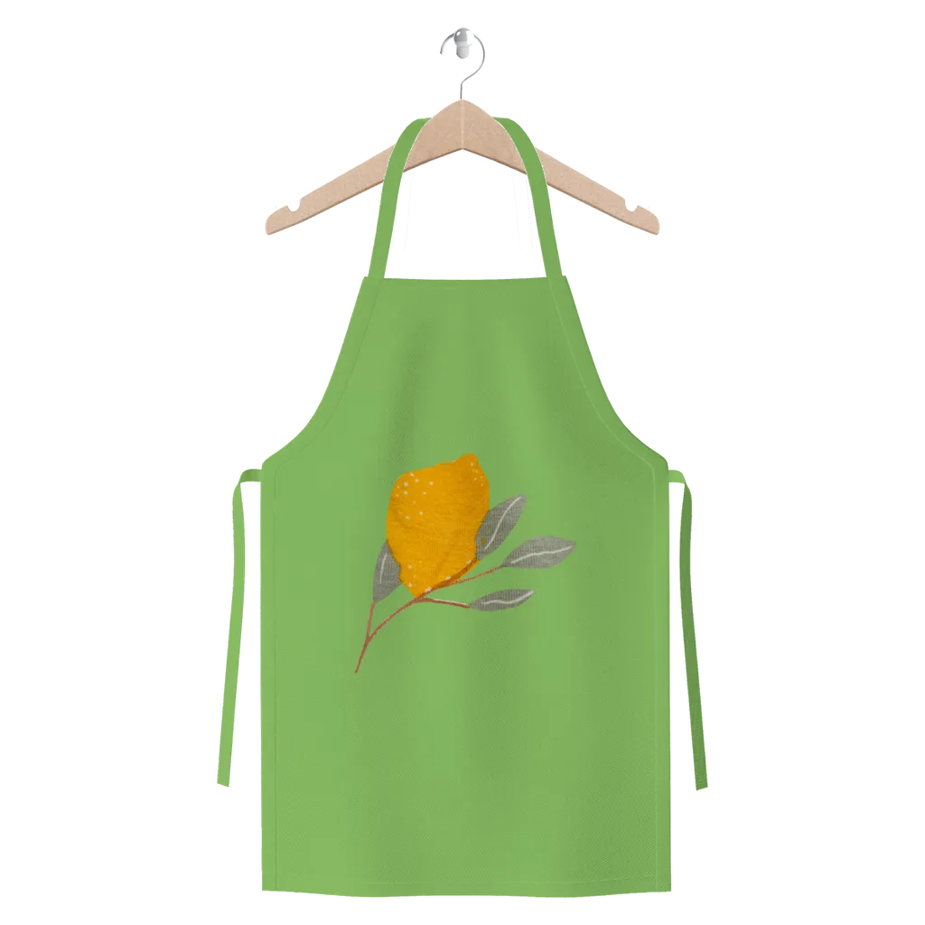 Lemon and Leaves Premium Jersey Apron