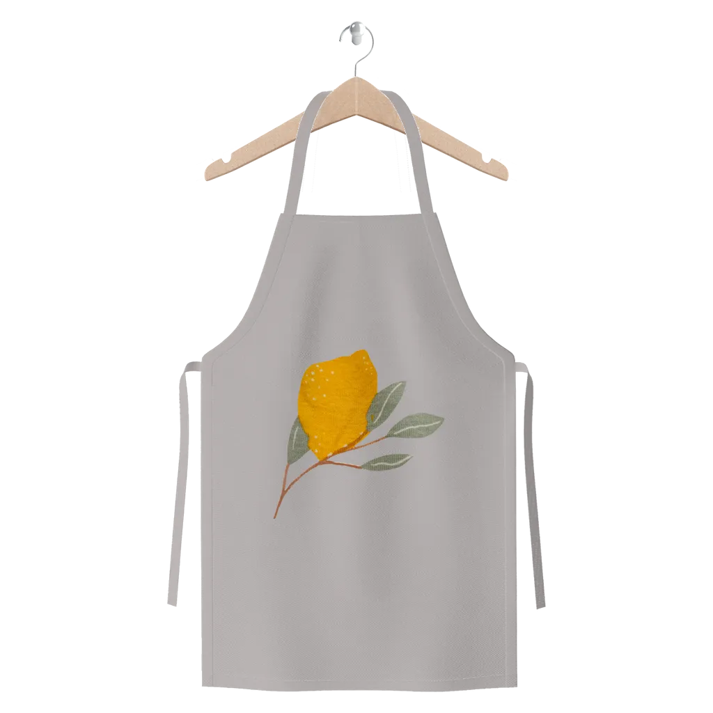 Lemon and Leaves Premium Jersey Apron
