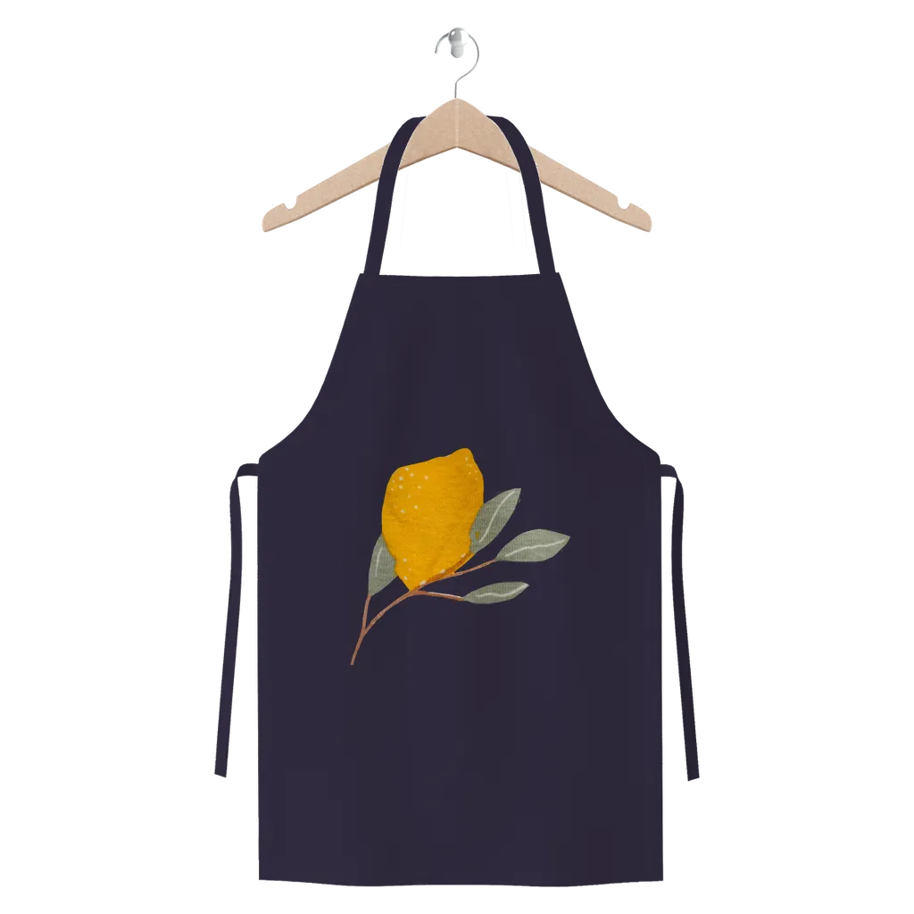Lemon and Leaves Premium Jersey Apron
