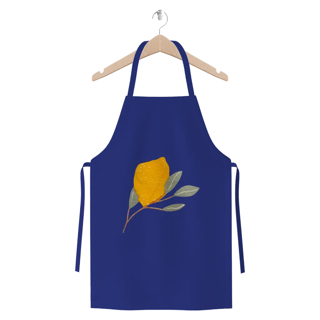Lemon and Leaves Premium Jersey Apron