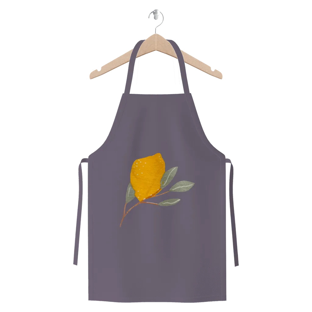 Lemon and Leaves Premium Jersey Apron
