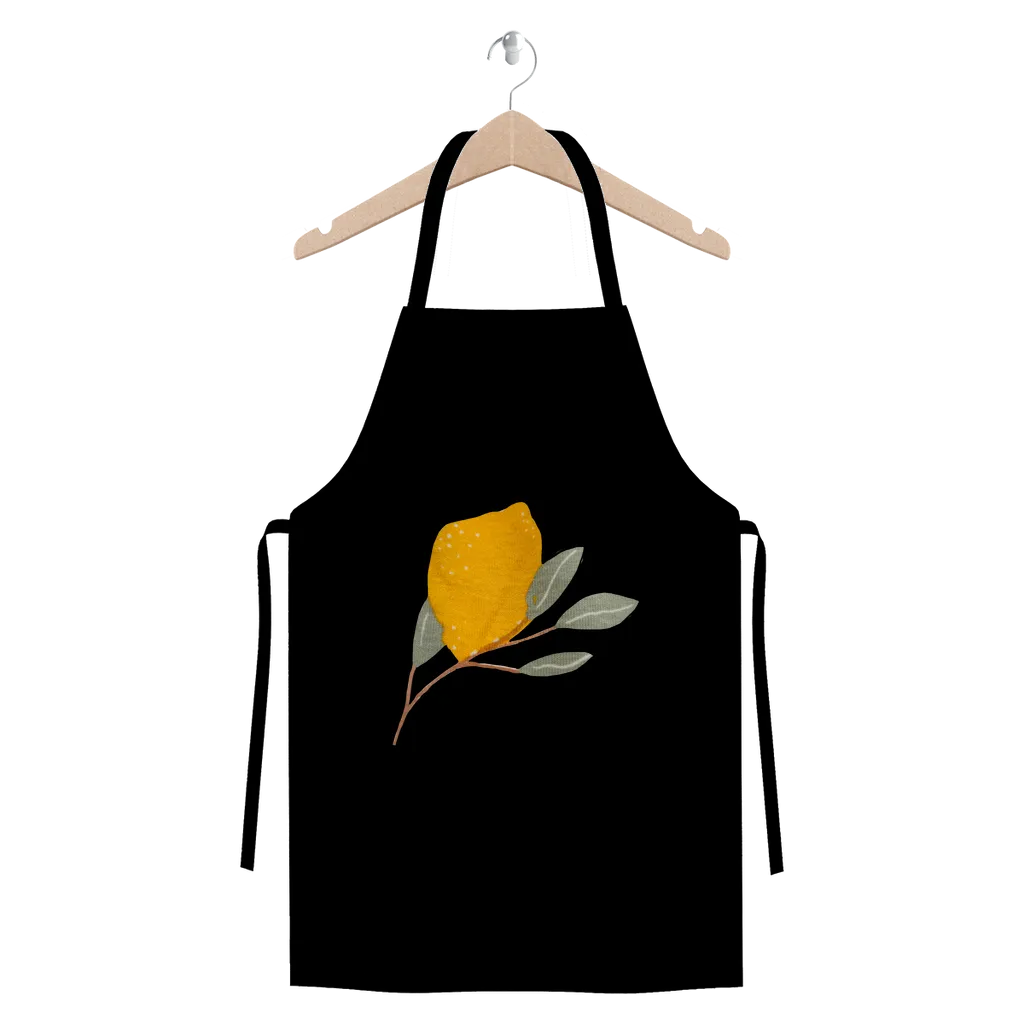 Lemon and Leaves Premium Jersey Apron