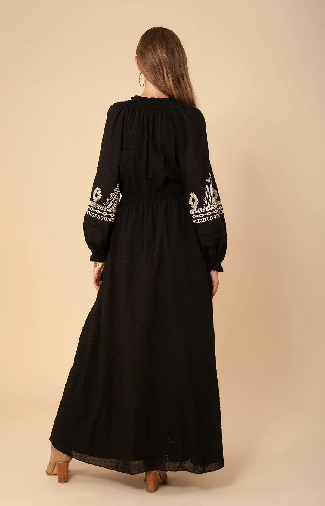 Lily Embroidered Maxi Dress