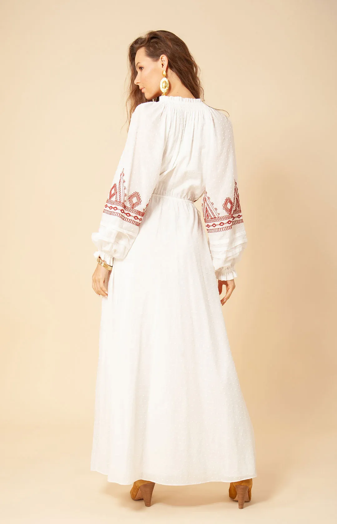 Lily Embroidered Maxi Dress