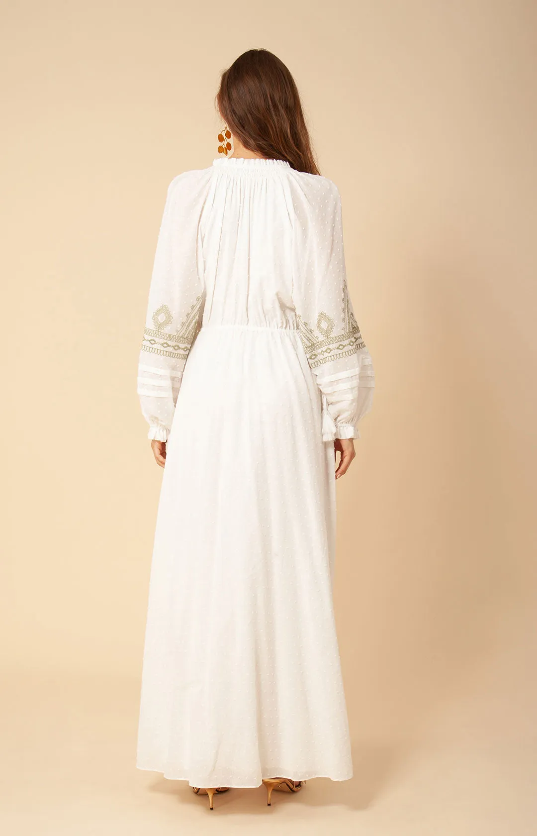 Lily Embroidered Maxi Dress