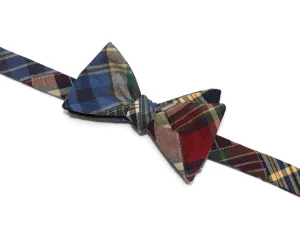 Madras Patchwork Plaid Bow Tie