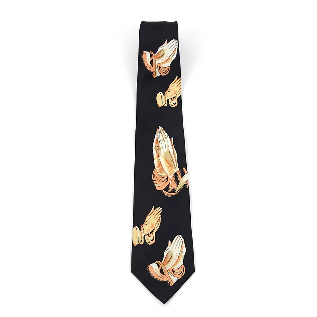 Men's  Novelty  Necktie Prayer Hands Tie NV2809