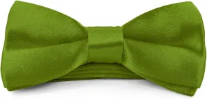 Moda Di Raza Boys Bowtie Pre-Tied Satin Formal Tuxedo Bowtie Adjustable Length Satin Kids Bow Tie