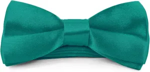 Moda Di Raza Boys Bowtie Pre-Tied Satin Formal Tuxedo Bowtie Adjustable Length Satin Kids Bow Tie