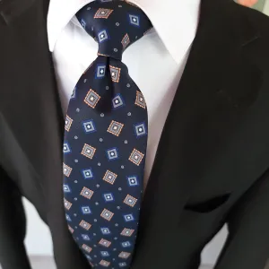 Navy Blue Dot Tie