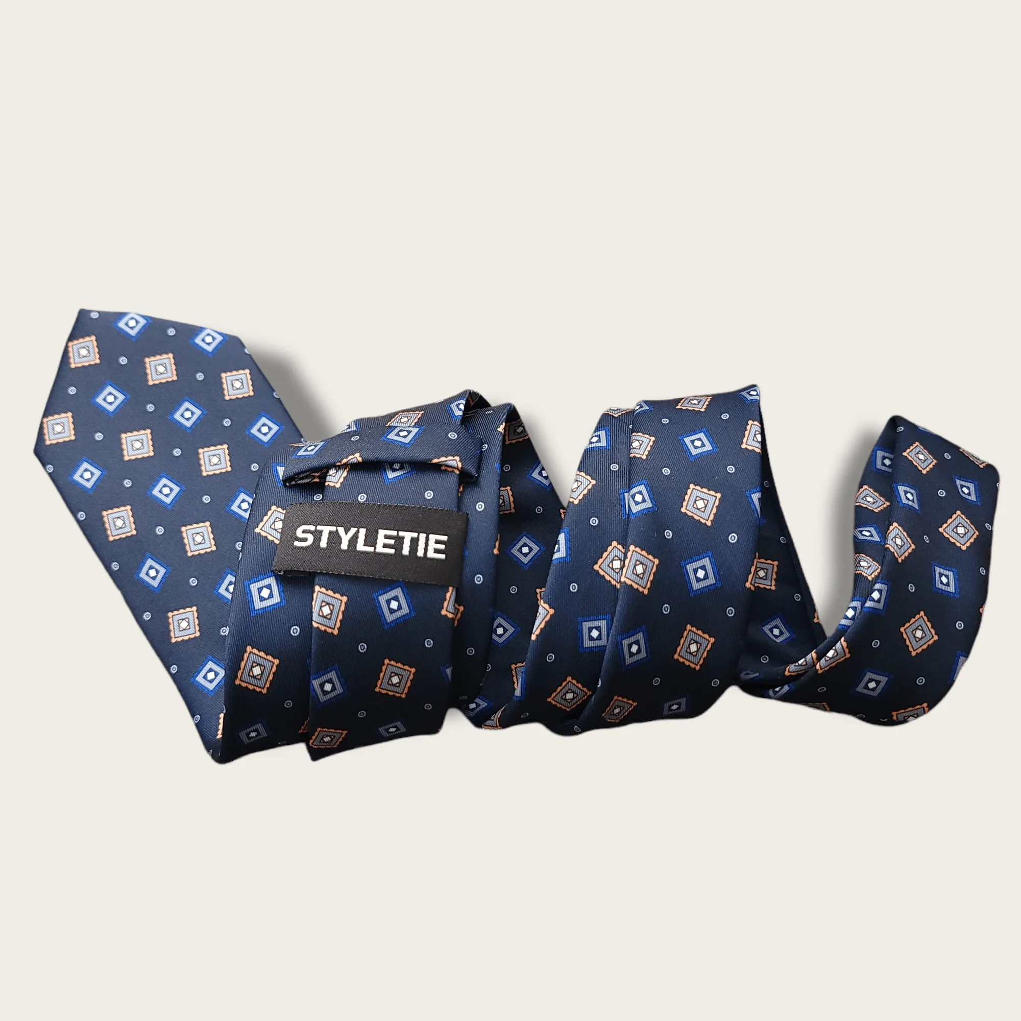 Navy Blue Dot Tie