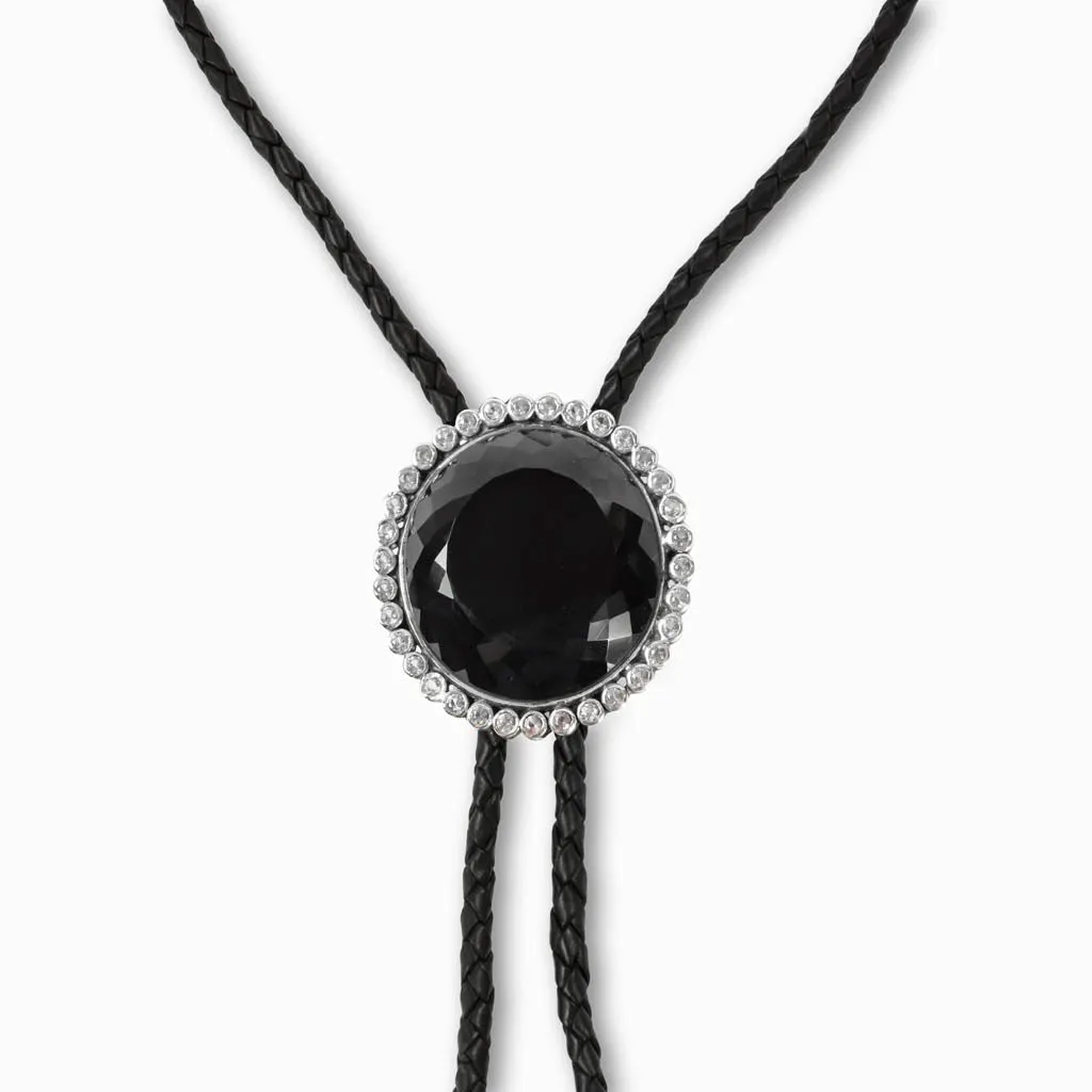 Onyx and Topaz Bolo-Tie
