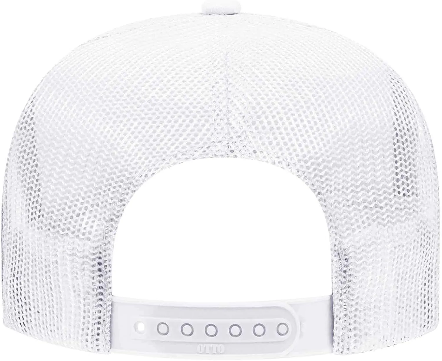 OTTO Wholesale 12 x Polyester Foam Front 5 Panel High Crown Mesh Back Trucker Hat - (12 Pcs)