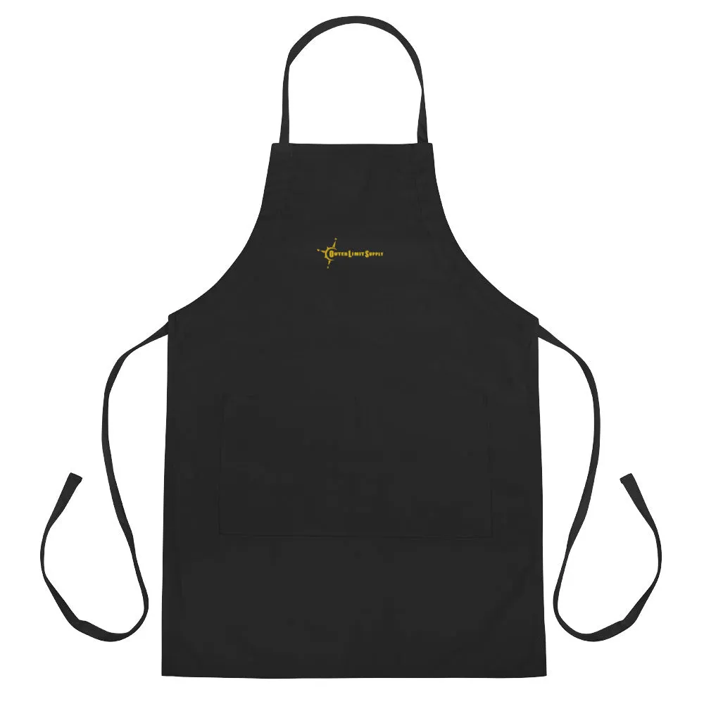 Outer Limit Supply Classic Gold Embroidered Black Apron